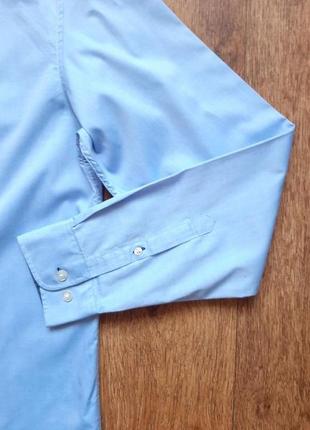 Сорочка selected homme блакитна голуба slim fit розмір m, s 42 см5 фото