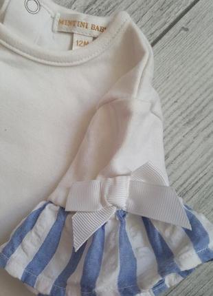 Комплект костюм для девочки футболка mintini baby и лосины next5 фото