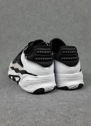 Кроссовки adidas niteball white black grey5 фото