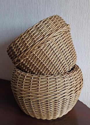 Кашпо, корзина из ротанга 3
