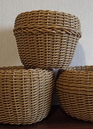 Кашпо, корзина из ротанга 4