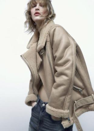 Дубленка косуха zara под заказ4 фото