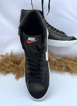 Кроссовки nike blazer mid 77 black 2