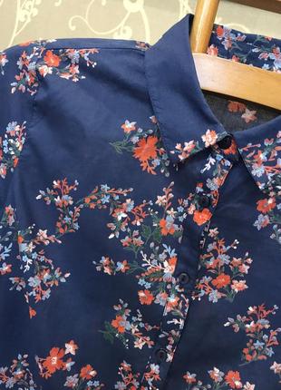 Очень красивая и стильная брендовая блузка в цветах...100% коттон 20.4 фото