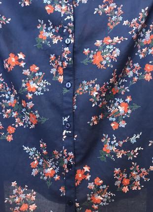 Очень красивая и стильная брендовая блузка в цветах...100% коттон 20.7 фото