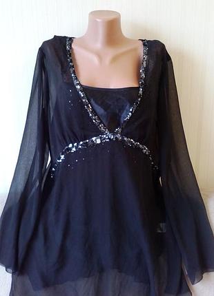 Шикарна блуза, батал, від david emanuel, пог 60 см