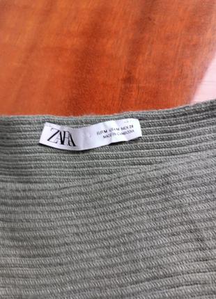 Трикотажный свитер укороченный со свободными рукавами zara, m,  170/88 cm10 фото