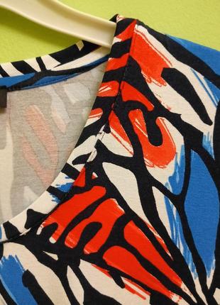 Футболка блуза трикотажная с эластаном бабочки базовая вещь2 фото