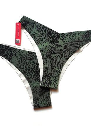 🌿🌺 безшовні лазерні трусики бразиліани з принтом 🌺🌿