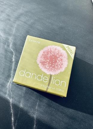 Benefit cosmetics dandelion baby-pink blush румяна2 фото