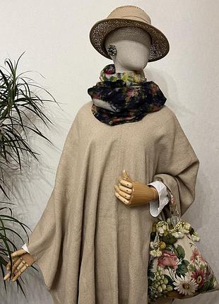 Новое пончо c бахромой, накидка,етно бохо стиль,artesanias de chile.
