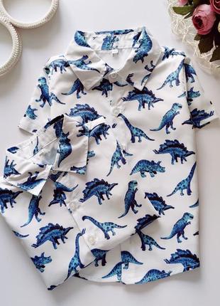 Красиві літні сорочки в динозаврах  артикул: 13176