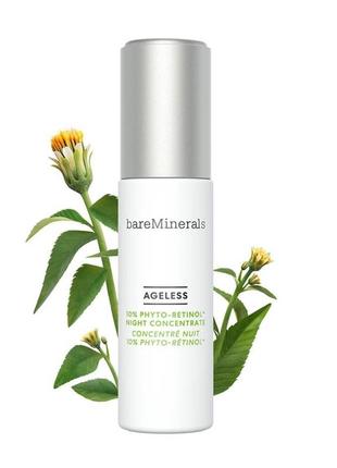 Нічний концентрат для обличчя bare minerals ageless 10% phyto-retinol night concentrate1 фото