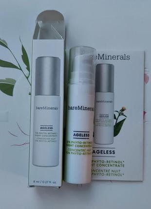 Нічний концентрат для обличчя bare minerals ageless 10% phyto-retinol night concentrate2 фото