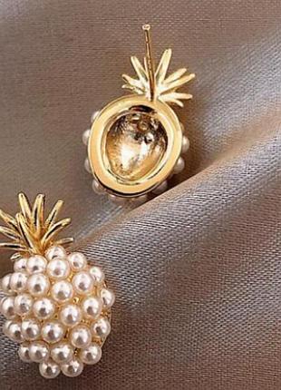 Серьги "pineapple" 3