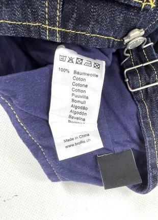 Штани джинсові з підтяжками naturaline3 фото