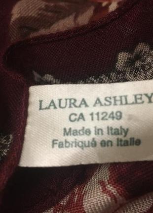 Винтаж платок laura ashley  цветочный принт вискоза4 фото