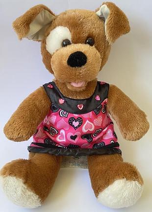 Велика м'яка іграшка собачка 🐶 у платті