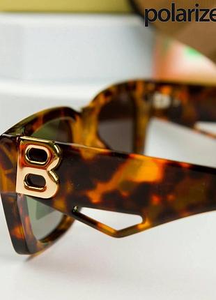 Баленсиага-очки коричневые с кейсом