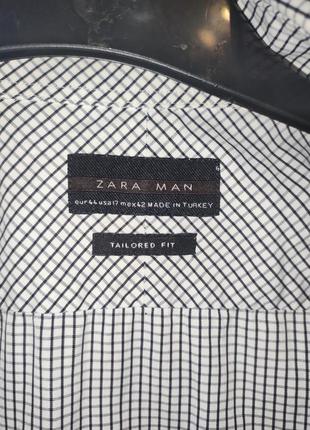 Zara man стильна сорочка у клітину рубашка в клетку5 фото