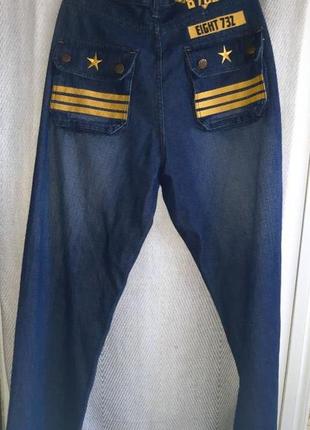 100% бавовна чоловічі брендові джинси eight 732 штани, штани великих розмірів з вишивкою2 фото