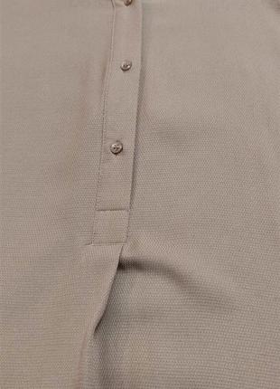 Блузка на ґудзиках next, сорочка жіноча з довгим рукавом, блузка пісочного кольору на гудзиках6 фото