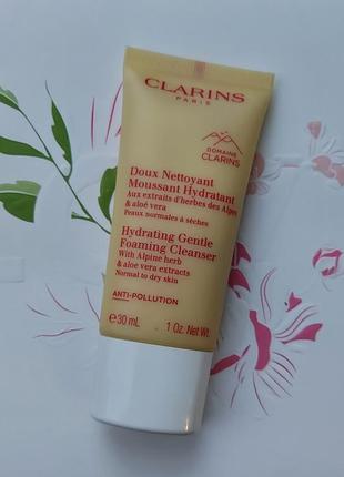 Увлажняющий пенный крем с альпийскими травами clarins2 фото