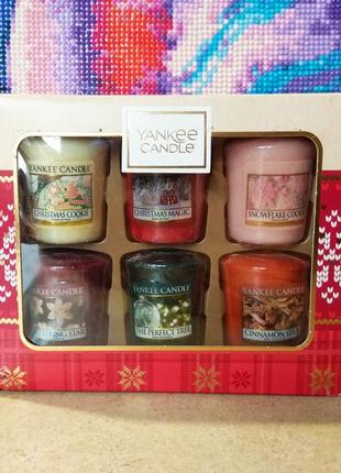 Набір ароматичних свічок yankee candle 6х50г