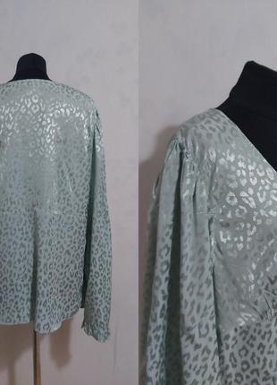 Блуза мятного цвета  в бельевом стиле с рукавами кимоно  river island9 фото