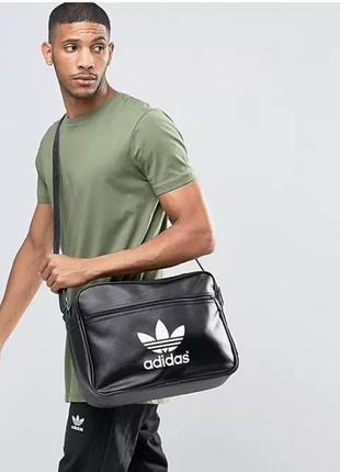 Сумка, мессенджер adidas originals satchel in black1 фото