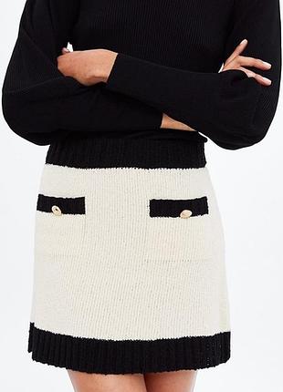 Юбка вязаная короткая zara