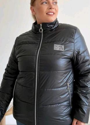 Без капюшона 💜 весна 56 54 52 50 р куртка женская плащевка размеры короткая, карманы, размеры,  пиджак кардиган молния7 фото