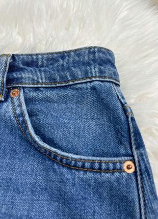 Синяя джинсовая юбка мини 1+1=34 фото