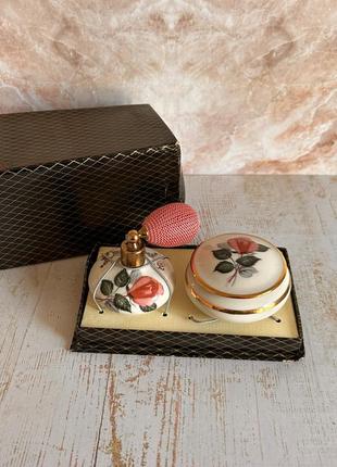 Genuine bavarian porcelain фарфоровая винтажная посуда для парфюмерии