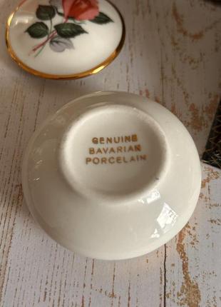 Genuine bavarian porcelain фарфоровая винтажная посуда для парфюмерии4 фото