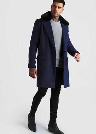 Стильне двобортне пальто №505max