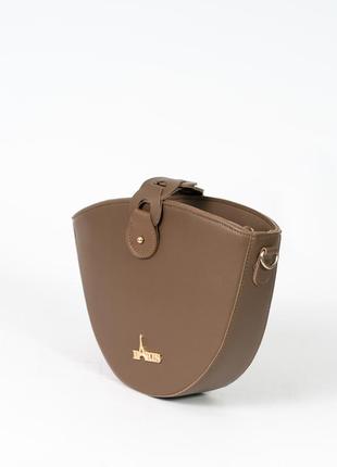 Женская сумка полукруг моко сумка мокко сумка через плечо мокко клатч2 фото