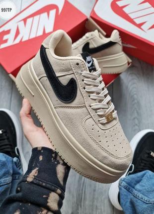 Жіночі кросівки nike air force 1  на високій підошві 🤍