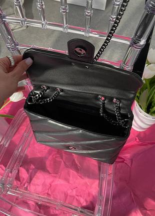 Сумка pinko puff black logo bag 9