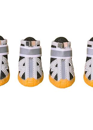 Ботинки для собак - breathable pet shoes, grey, m: 4х5 см