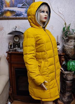Натуральний фірмовий двосторонній пуховик куртка курточка пальто великого розміру батал большого размера6 фото