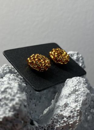 Сережки з бісеру