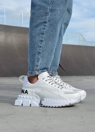 Кросівки у стилі dolce & gabbana super king ‘white’