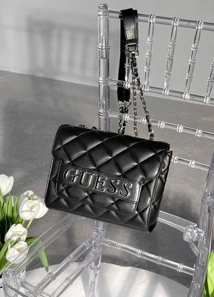 Сумка в стилі guess zipper black