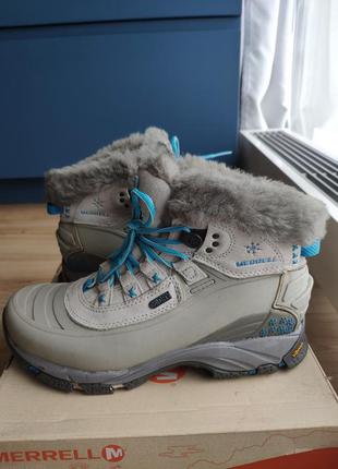 Женские зимние трекинговые водонепроницаемые ботинки merrell6 фото