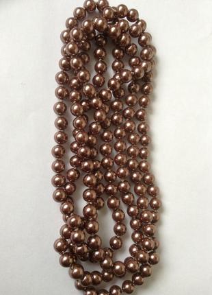 Бусы длинные. жемчуг майорка.