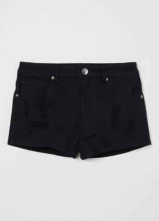 Оригінальні шорти з твілу з високою талією від бренда h&amp;m 0617645001разм. 38, 42, 46