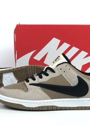 Чоловічі кросівки nike hotel sb dunk low x travis scott playstation 1