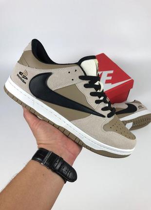 Чоловічі кросівки nike sb dunk low x travis scott playstation 13 фото