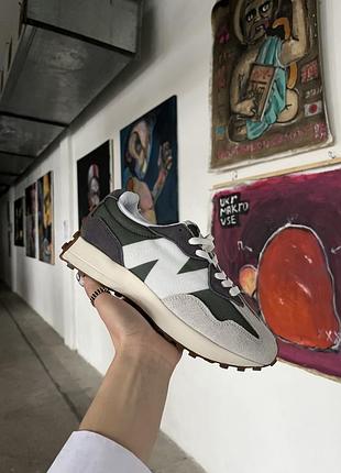 Кросівки new balance 327 green/white